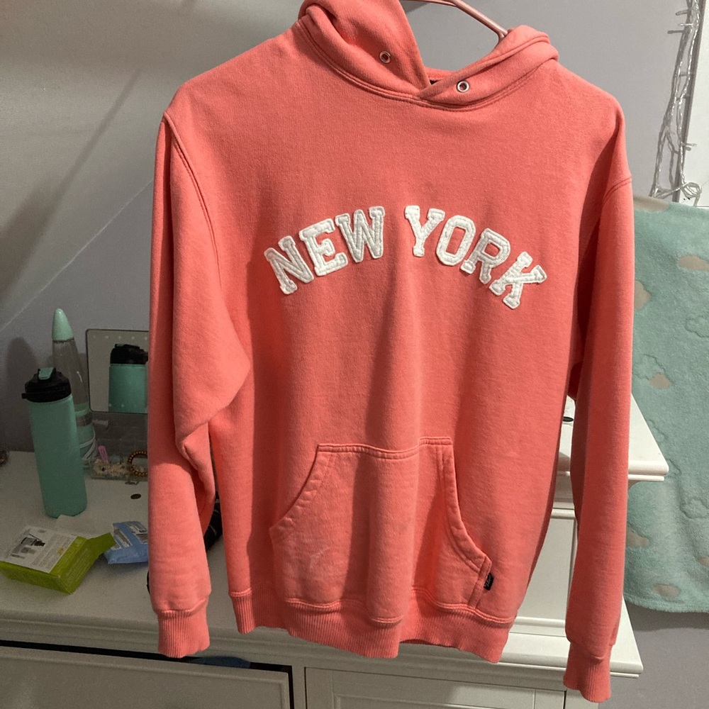 Pink New York hoodie